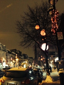 Spending Christmas in Old Montreal